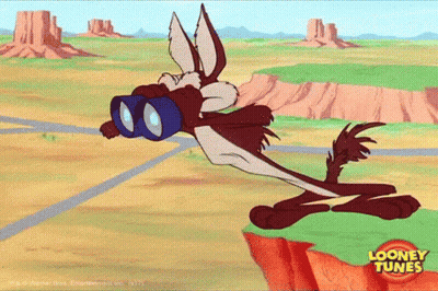 Man In Suit Looking Through Binoculars GIF