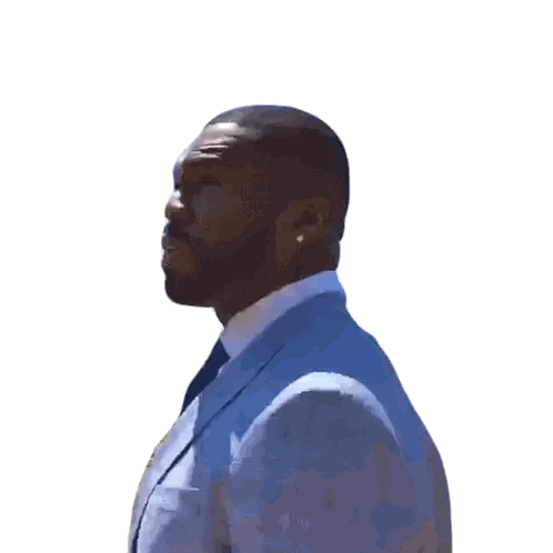 Man In Suit Looking Up Sticker