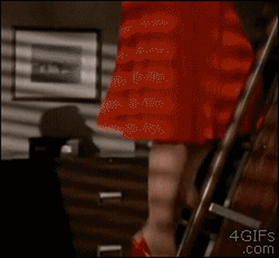 Man In Suit Looking Up At Thanks GIF