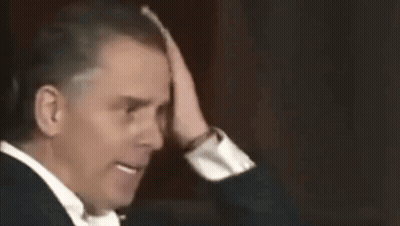 Man In Suit Making Funny Face And Waving GIF
