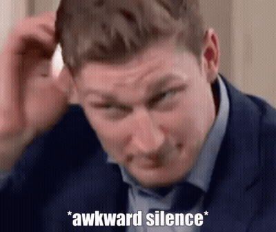 Man In Suit Making Funny Face Awkward Silence GIF