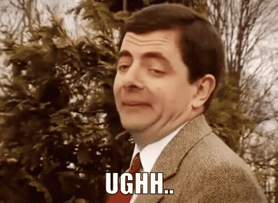 Man In Suit Making Funny Face Saying Ugh GIF