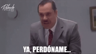 Man In Suit Making Funny Face Saying Ya Perdoname GIF