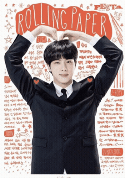 Man In Suit Making Heart With Hands GIF