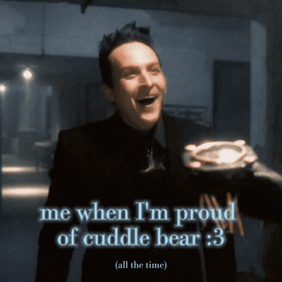 Man In Suit Me Proud Cuddle Bear 3 GIF