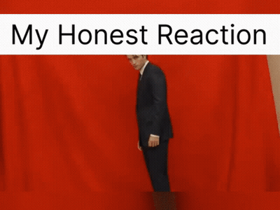 Man In Suit My Honest Reaction GIF