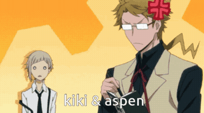Man In Suit Next To Another With Kiki & Aspen GIF