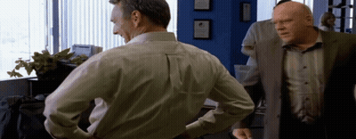 Man In Suit Next To Man In Shirt GIF