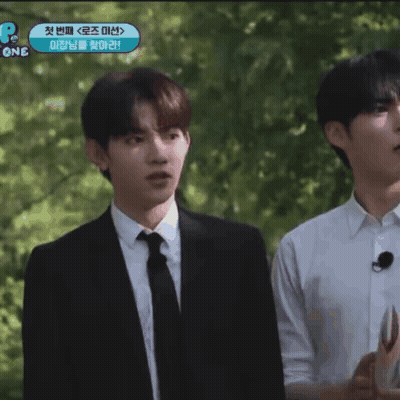 Man In Suit Next To Man In White Shirt GIF