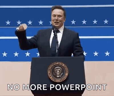 Man In Suit No More Powerpoint Speech GIF