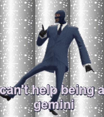 Man In Suit One Leg Can't Help Being Gemini GIF