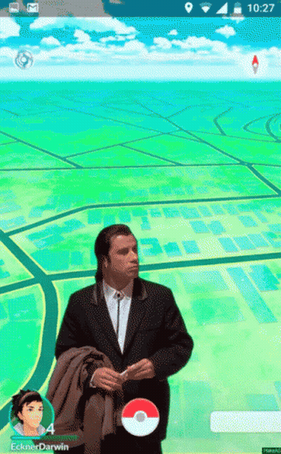 Man In Suit Playing Game 10:27 GIF