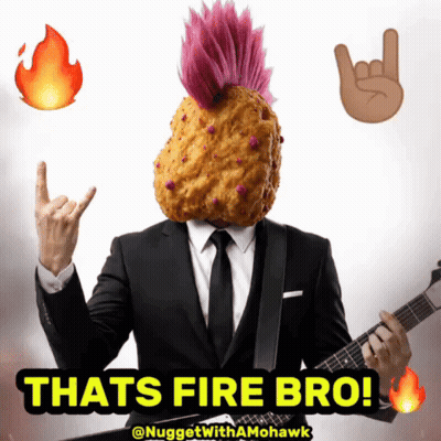 Man In Suit Playing Guitar Saying Thats Fire Bro GIF