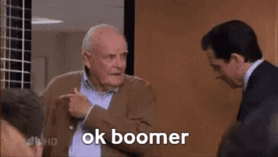 Man In Suit Pointing At Another In Suit GIF