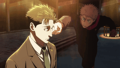 Man In Suit Pointing At Another Man GIF