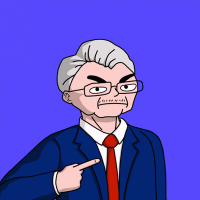 Man In Suit Pointing At Himself Saying I Am Poowel GIF