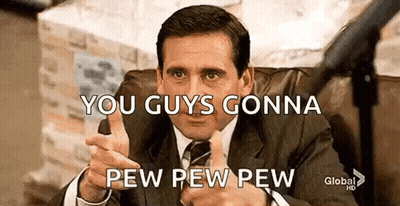 Man In Suit Pointing At Microphone GIF