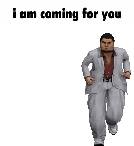 Man In Suit Pointing Coming For You Sticker