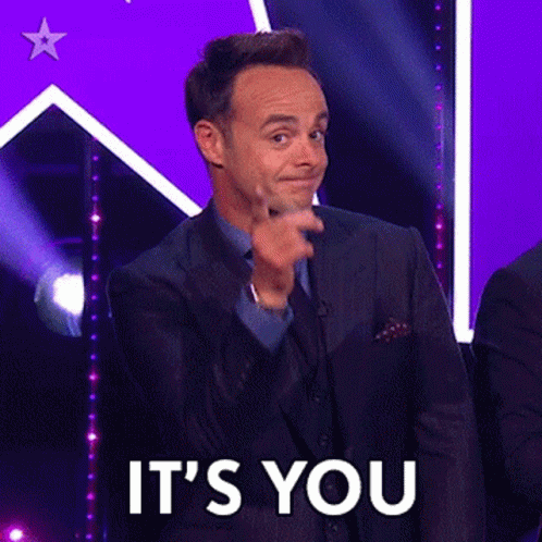 Man In Suit Pointing It's You GIF