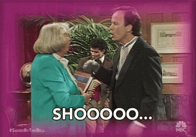 Man In Suit Pointing Up Saying One Condition GIF