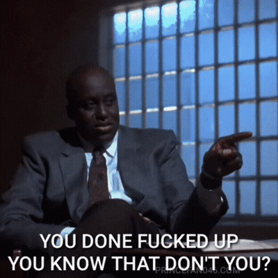 Man In Suit Pointing You Done Fucked Up You Know That Don't You GIF