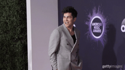 Man In Suit Red Carpet American Music Awards GIF
