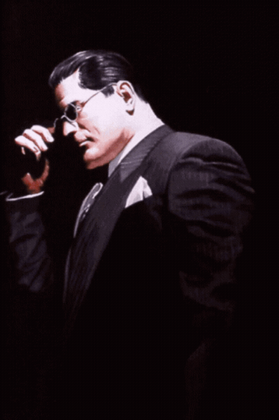 Man In Suit Revealing Superman Shirt GIF