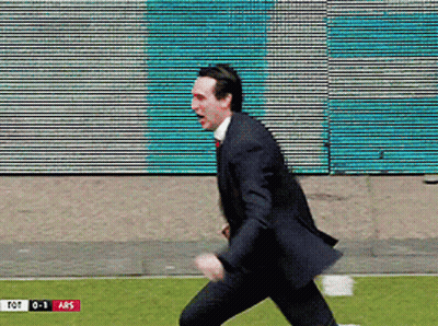 Man In Suit Running On Field TOT 0-1 ARS GIF