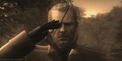 Man In Suit Saluting In Video Game Scene GIF