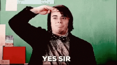 Man In Suit Saluting Says Yes Sir GIF