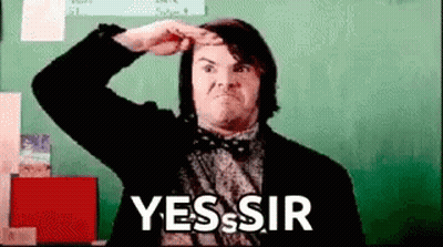 Man In Suit Saluting Yes Sir GIF