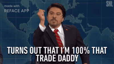 Man In Suit Saying 100 Percent That Trade Daddy GIF