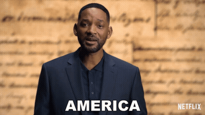 Man In Suit Saying America GIF