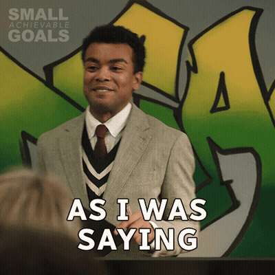 Man In Suit Saying As I Was Saying GIF