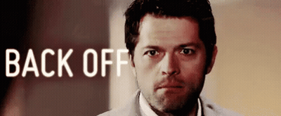 Man In Suit Saying Back Off GIF