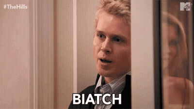 Man In Suit Saying Biatch GIF