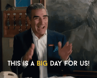 Man In Suit Saying Big Day GIF
