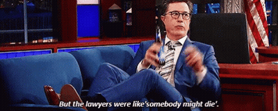 Man In Suit Saying But Lawyers Like Somebody Might Die GIF