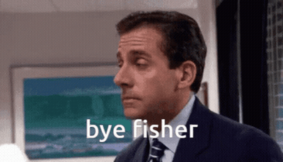 Man In Suit Saying Bye Fisher GIF
