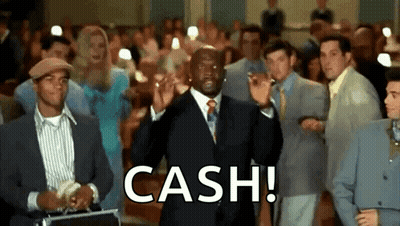 Man In Suit Saying Cash Before Crowd GIF