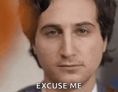 Man In Suit Saying Excuse Me GIF