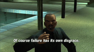 Man In Suit Saying Failure Has Disgrace GIF