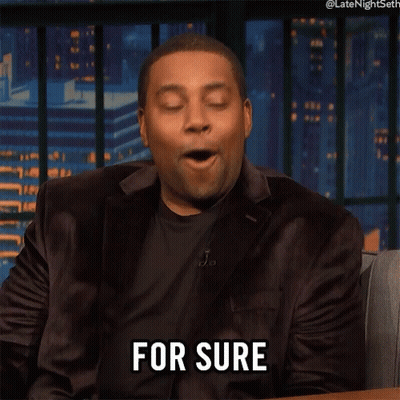 Man In Suit Saying For Sure GIF
