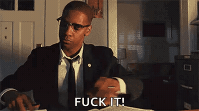 Man In Suit Saying Fuck It GIF