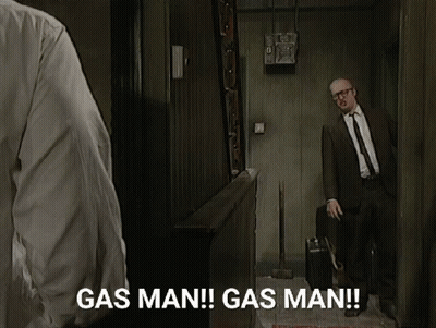 Man In Suit Saying Gas Man GIF
