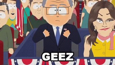 Man In Suit Saying Geez GIF