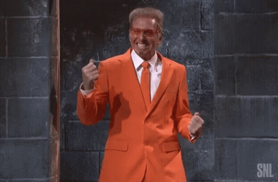 Man In Suit Saying Get Out GIF