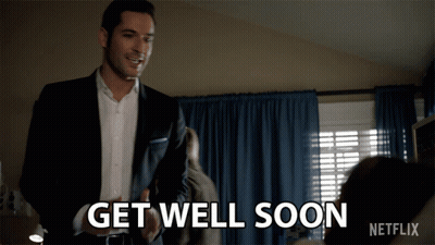 Man In Suit Saying Get Well Soon GIF