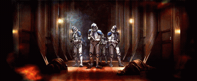 Man In Suit Saying GG In Mirror GIF