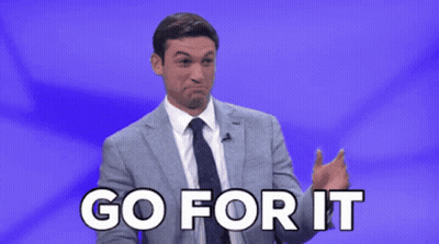 Man In Suit Saying Go For It GIF